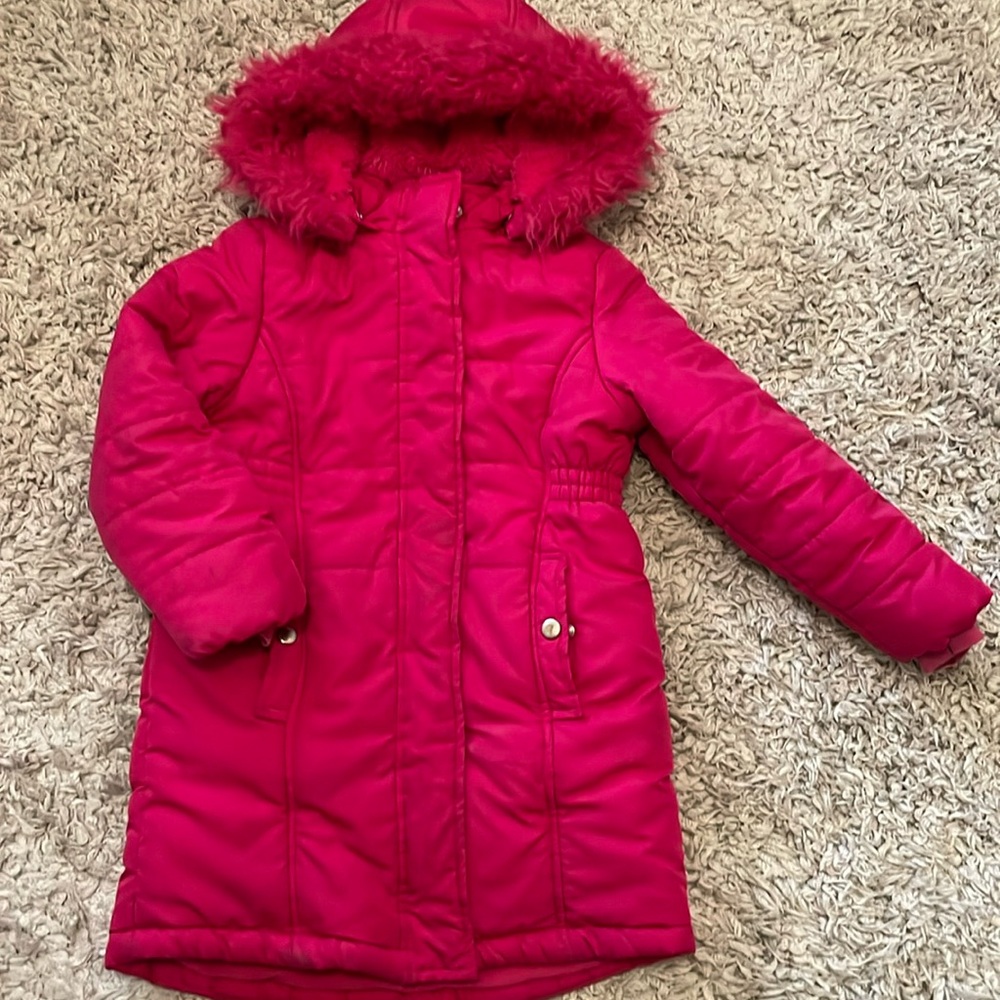 2017 Gymboree “Tails of the City” Hooded Puffer Jacket, Size S (5-6)